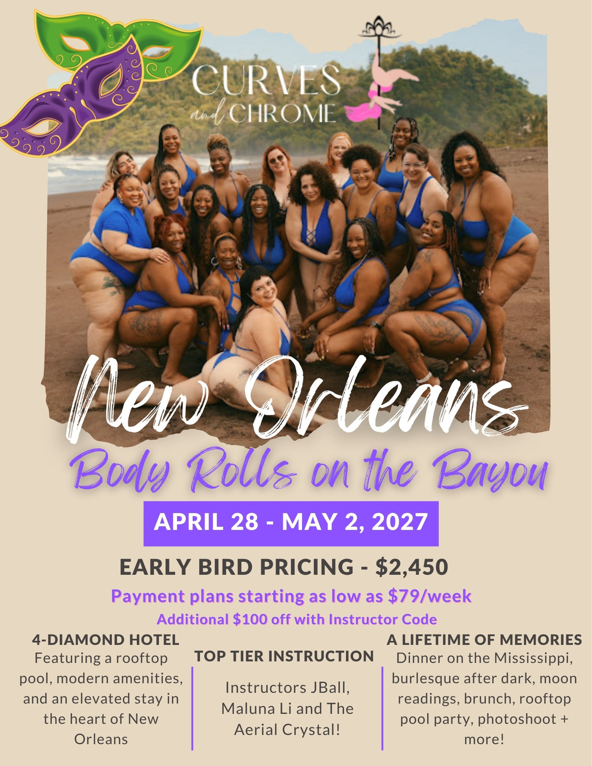 Standard Pricing - Single Occupancy - New Orleans
