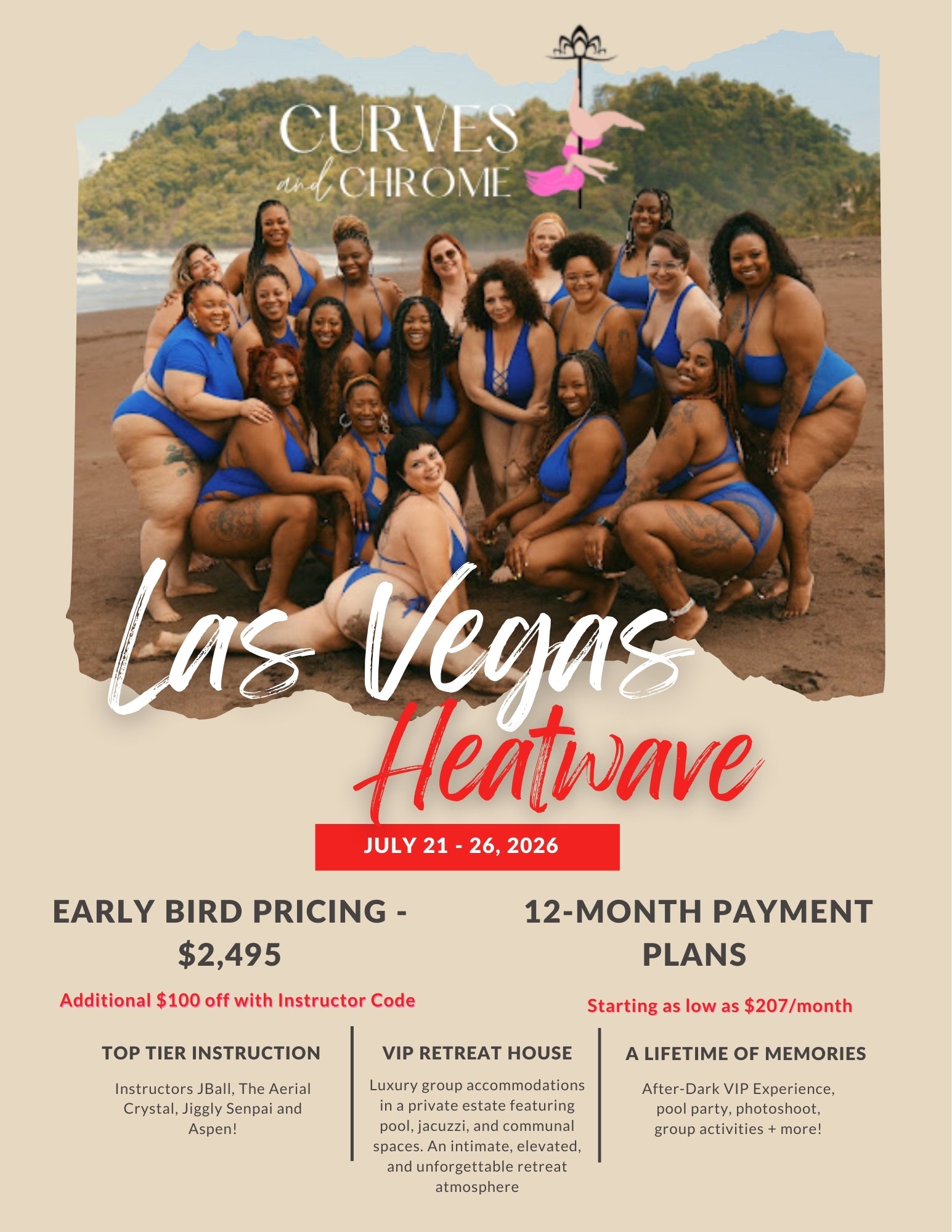 Standard Pricing - Single Occupancy - Las Vegas The Heatwave